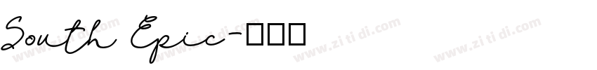 South Epic字体转换
